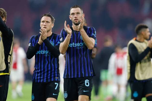 AMSTERDAM , 17-09-2025 , JohanCruyff Arena , season 2025 2026 , UEFA Champions League football , League phase Matchday 1 , match between Ajax and Inter Milan , picture shows Inter player Stefan de Vrij Ajax - Inter  x31067643x Copyright: