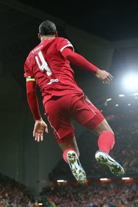Virgil van Dijk of Liverpool celebrates scoring their sides third goal Liverpool v Atletico Madrid, UEFA Champions League, Group Stage, Football, Anfield, Liverpool, UK - 17 Sep 2025Liverpool Anfield United Kingdom EDITORIAL USE ONLY No use with unauthorised audio, video, data, fixture lists, club league logos or live services. Online in-match use limited to 120 images, no video emulation. No use in betting, games or single club league player publications. Copyright: xPhilxOldham Shutterstockx 15481355cs