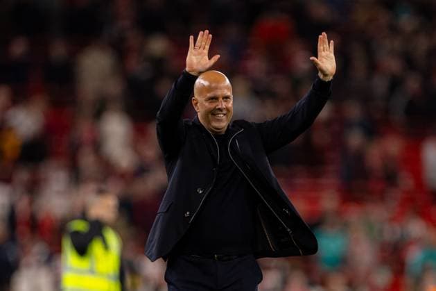 Football - UEFA Champions League - League Phase - Liverpool FC v Atletico Madrid LIVERPOOL, ENGLAND - Wednesday, September 17, 2025: Liverpool s head coach Arne Slot celebrates after the final whistle during the UEFA Champions League match between Liverpool FC and Atletico Madrid FC at Anfield. (Photo by David Rawcliffe Propaganda) LIVERPOOL Anfield MERSEYSIDE ENGLAND  Copyright: xDavidxRawcliffex P2025-09-17-Liverpool_Atletico-94