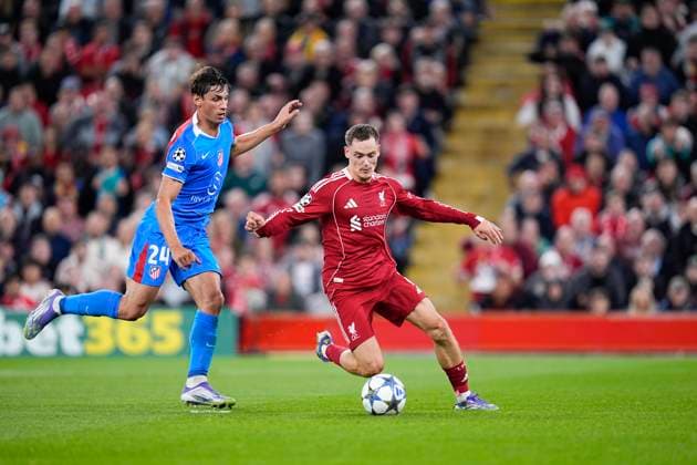 September 17, 2025, Liverpool, Liverpool, England: Florian Wirtz of Liverpool FC in action during the UEFA Champions League 2025 26 League Phase MD1 match between Liverpool FC and Atletico de Madrid at Anfield on September 17, 2025, in Liverpool, England. Liverpool England - ZUMAa181 20250917_zaa_a181_044 Copyright: xDennisxAgyemanx