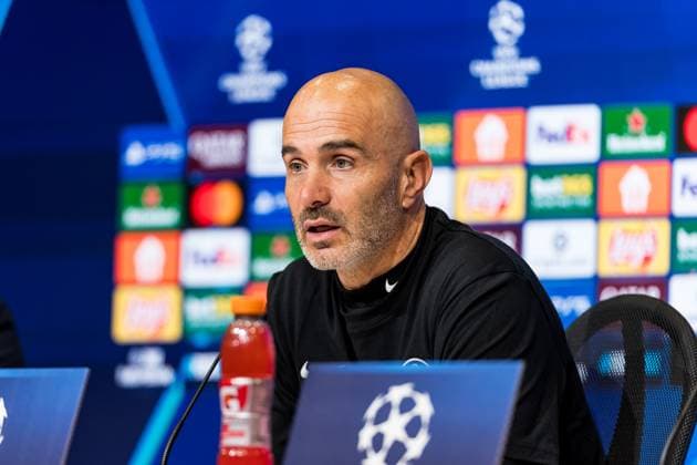 UEFA Champions League, FC Bayern Munich FC Chelsea 17 09 2025 Enzo Maresca Coach FC Chelsea during the press conference UEFA Champions League, FC Bayern Munich FC Chelsea Munich, Allianz Arena on 17 09 2025 Copyright: xBEAUTIFULxSPORTS Wunderlx