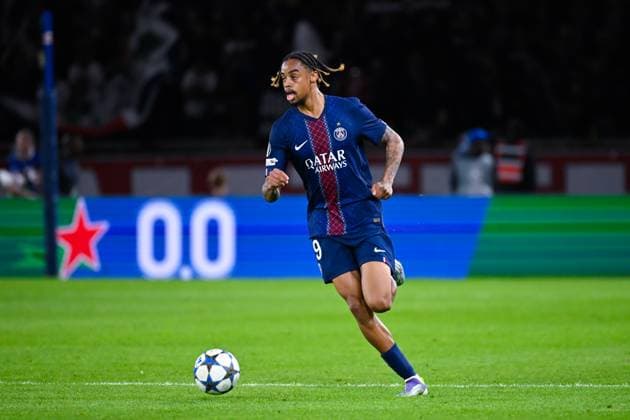 FOOTBALL : PSG vs Atalanta - Ligue des Champions - 17 09 2025 Bradley Barcola ( 29 - PSG ) during the UEFA Champions League match between Paris Saint Germain and Atalanta BC at Parc Des Princes on September 17 , 2025 in Paris, France. ( Photo by Federico Pestellini PsnewZ ) - ParisFrance  Copyright: xFedericoxPestellinix