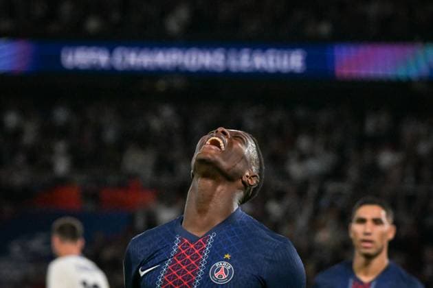 Champions League PSG vs Atalanta BC- FA Paris Saint-Germain’s defender Nuno Mendes celebrates scoring a goal during the UEFA Champions League football match between Paris Saint-Germain and Atalanta BC at the Parc des Princes Stadium in Paris on September 17, 2025. Photo by Firas Abdullah ABACAPRESS.COM Paris Ile-de-France France  Copyright: xAbdullahxFiras ABACAx