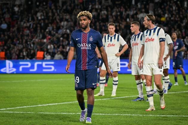 Champions League PSG vs Atalanta BC- FA Paris Saint-Germain’s forward Ibrahim Mbaye looks on during the UEFA Champions League football match between Paris Saint-Germain and Atalanta BC at the Parc des Princes Stadium in Paris on September 17, 2025. Photo by Firas Abdullah ABACAPRESS.COM Paris Ile-de-France France  Copyright: xAbdullahxFiras ABACAx