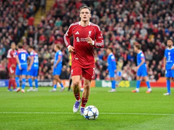 Liverpool v Atletico Madrid UEFA Champions League Florian Wirtz of Liverpool during the UEFA Champions League match at Anfield, Liverpool UK Newspapers OUT Copyright: xKarlxVallantinex FIL-22236-0096