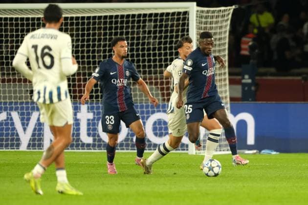 September 18, 2025, Paris, France: Paris SG Defender NUNO MENDES in action during the UEFA Champions League - League phase matchday 1 between Paris Saint Germain and Atalanta Bergame at the Parc des Princes Stadium - Paris - France..Paris Saint Germain won 4:0 Paris France - ZUMAp119 20250918_zaf_p119_013 Copyright: xPierrexSteveninx
