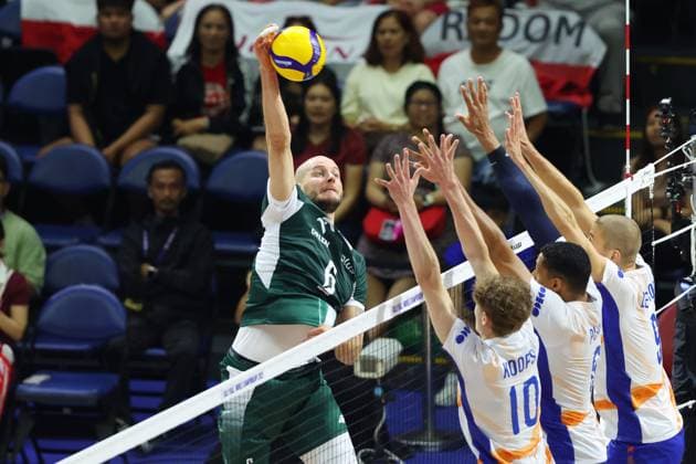 Bartosz Kurek (POL), SEPTEMBER 17, 2025 - Volleyball : FIVB Volleyball Men s World Championship, WM, Weltmeisterschaft 2025 Preliminary Phase between Poland - Netherlands at Smart Araneta Coliseum, Metro Manila, Philippines. Noxthirdxpartyxsales  aflo_303766311