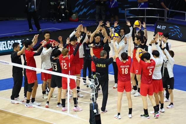 Japan team group, Mannschaftsbild, Totale SEPTEMBER 17, 2025 - Volleyball : FIVB Volleyball Men s World Championship, WM, Weltmeisterschaft 2025 Preliminary Phase between Japan - Libya at Smart Araneta Coliseum, Metro Manila, Philippines. Noxthirdxpartyxsales  aflo_303800901