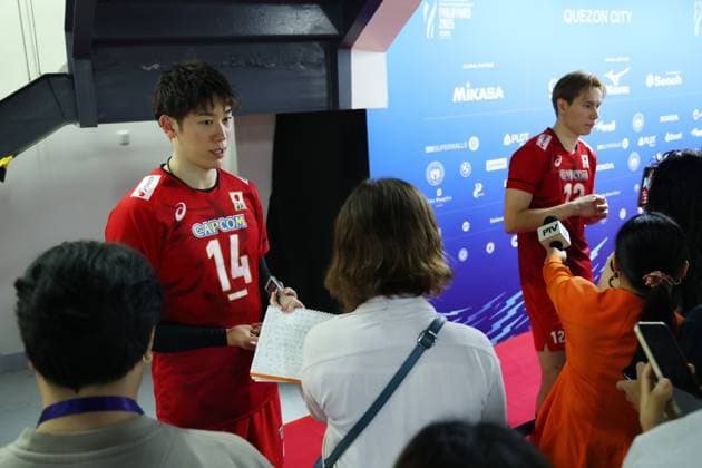 (L-R) Yuki Ishikawa, Ran Takahashi (JPN), SEPTEMBER 17, 2025 - Volleyball : FIVB Volleyball Men s World Championship, WM, Weltmeisterschaft 2025 Preliminary Phase between Japan - Libya at Smart Araneta Coliseum, Metro Manila, Philippines. Noxthirdxpartyxsales  aflo_303835365