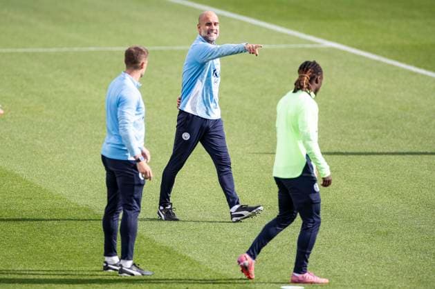 Manchester City Training Session And press conference, PK, Pressekonferenz - UEFA Champions League 2025 26 League Phase MD1 Manchester City F.C. manager Pep Guardiola attends the Manchester City training session before their UCL match against Napoli at the Joie Stadium in Manchester, England, on September 17, 2025. Manchester Manchester United, ManU Kingdom  Copyright: xMIxNewsx originalFilename:fletcher-manchest250917_np6xO.jpg