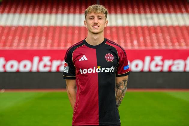 17 09 2025 1 FC Nuremberg FCN Club 2 Football Bundesliga BL Season 2025 2026 Photo appointment Portrait appointment Presentation Press appointment Single photo Single photo Portrait Portrait Headshot Tim Drexler 15, 1 FC Nuremberg FCN