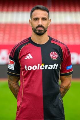 17 09 2025 1 FC Nuremberg FCN Club 2 Football Bundesliga BL Season 2025 2026 Photo appointment Portrait appointment Presentation Press appointment Single photo Single photo Portrait Portrait Headshot Adriano Grimaldi 33, 1 FC Nuremberg FCN