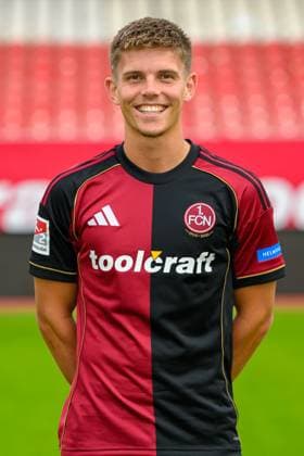 17 09 2025 1 FC Nuremberg FCN Club 2 Football Bundesliga BL Season 2025 2026 Photo appointment Portrait appointment Presentation Press appointment Single photo Single photo Portrait Portrait Headshot Finn Ole Becker 25, 1 FC Nuremberg FCN