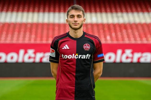 17 09 2025 1 FC Nuremberg FCN Club 2 Football Bundesliga BL Season 2025 2026 Photo appointment Portrait appointment Presentation Presentation Press appointment Single photo Single photo Portrait Portrait Headshot Adam Markhiev 6, 1 FC Nuremberg FCN