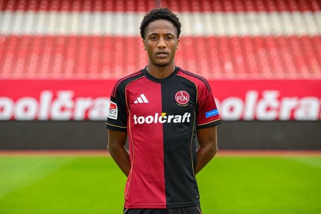 17 09 2025 1 FC Nuremberg FCN Club 2 Football Bundesliga BL Season 2025 2026 Photo appointment Portrait appointment Presentation Press appointment Single photo Single photo Portrait Portrait Headshot Pape Demba Diop 20, 1 FC Nuremberg FCN
