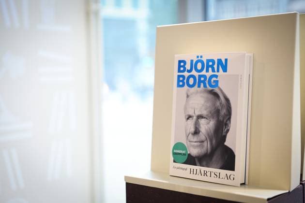 STOCKHOLM, SWEDEN 20250918 Tennis legend Björn Borgs autobiography The book was photographed at Akademibokhandeln STOCKHOLM SWEDEN x12150x  Copyright: xCaisaxRasmussen TTx BJÖRN BORG BOOK RELEASE