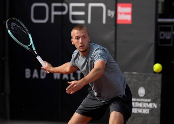 TENNIS - ATP, Tennis Herren Layjet Open BAD WALTERSDORF,AUSTRIA,18.SEP.25 - TENNIS - ATP Challenger Tour, Layjet Open. Image shows Syl Gaxherri (AUT).  GEPAxpictures xMichaelxRiedler