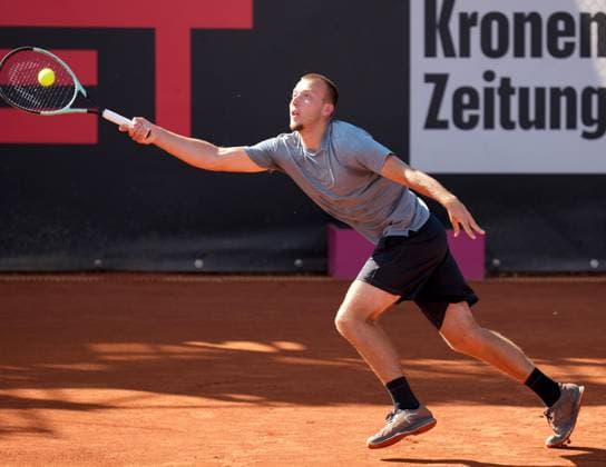 TENNIS - ATP, Tennis Herren Layjet Open BAD WALTERSDORF,AUSTRIA,18.SEP.25 - TENNIS - ATP Challenger Tour, Layjet Open. Image shows Syl Gaxherri (AUT).  GEPAxpictures xMichaelxRiedler