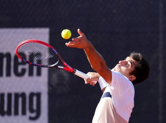 TENNIS - ATP, Tennis Herren Layjet Open BAD WALTERSDORF,AUSTRIA,18.SEP.25 - TENNIS - ATP Challenger Tour, Layjet Open. Image shows Roman Andres Burruchaga (ARG).  GEPAxpictures xMichaelxRiedler
