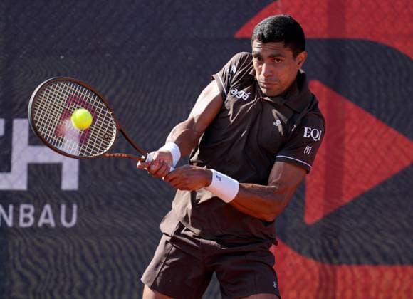 TENNIS - ATP, Tennis Herren Layjet Open BAD WALTERSDORF,AUSTRIA,18.SEP.25 - TENNIS - ATP Challenger Tour, Layjet Open. Image shows Thiago Monteiro (BRA).  GEPAxpictures xMichaelxRiedler