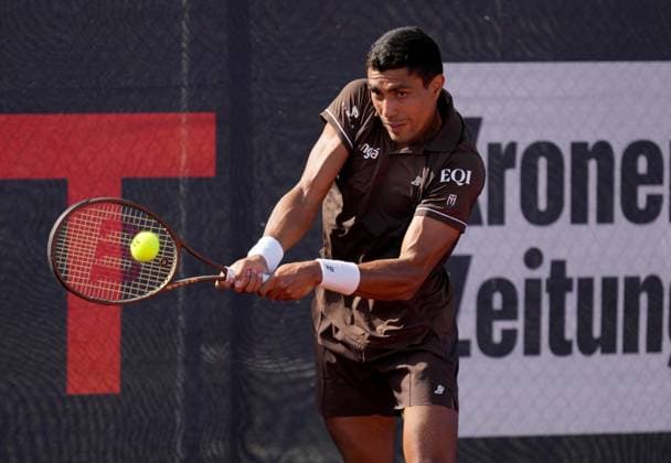 TENNIS - ATP, Tennis Herren Layjet Open BAD WALTERSDORF,AUSTRIA,18.SEP.25 - TENNIS - ATP Challenger Tour, Layjet Open. Image shows Roman Andres Burruchaga (ARG).  GEPAxpictures xMichaelxRiedler