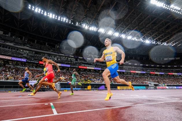 250918 Henrik Larsson of Sweden competes in men s 200 meters during day 6 of the 2025 World Athletics Championships on September 18, 2025 in Tokyo. Photo: Vegard Grott BILDBYRAN kod VG JM0734 bbeng friidrott athletics friidrett 2025 world athletics championships world athletics championships tokyo 25 friidrotts-vm friidretts-vm vm sverige *** 250918 Henrik Larsson of Sweden competes in men s 200 meters during day 6 of the 2025 World Athletics Championships on September 18, 2025 in Tokyo Photo Vegard Grott BILDBYRAN kod VG JM0734 bbeng friidrott athletics friidrett 2025 world athletics championships world athletics championships tokyo 25 friidrotts vm friidretts vm vm sverige  Copyright: VEGARDxGRoTT BB250918VG025