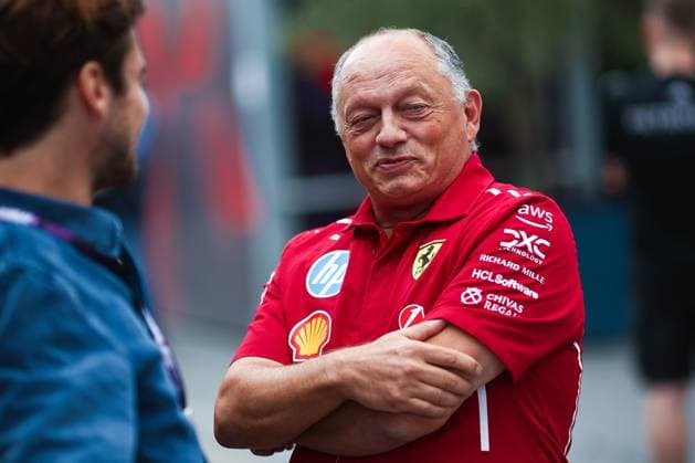 F1 - AZERBAIJAN GRAND PRIX 2025 VASSEUR FrÃ dÃ ric (fra), Team Principal & General Manager of the Scuderia Ferrari, portrait during the 2025 Formula 1 Qatar Airways Azerbaijan Grand Prix, 17th round of the 2025 FIA Formula One World Championship, WM, Weltmeisterschaft from September 19 to 21, 2025 on the Baku City Circuit, in Baku, Azerbaijan - BakuAzerbaijan  Copyright: xEricxAlonsox