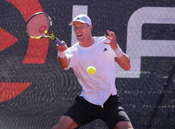 TENNIS - ATP, Tennis Herren Layjet Open BAD WALTERSDORF,AUSTRIA,18.SEP.25 - TENNIS - ATP Challenger Tour, Layjet Open. Image shows Jan Choinski (GBR).  GEPAxpictures xMichaelxRiedler