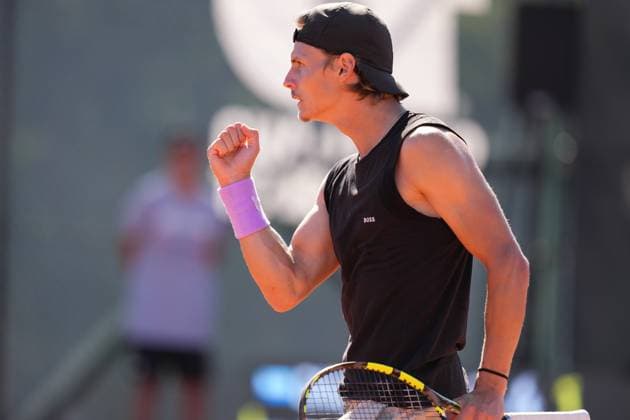 TENNIS - ATP, Tennis Herren Layjet Open BAD WALTERSDORF,AUSTRIA,18.SEP.25 - TENNIS - ATP Challenger Tour, Layjet Open. Image shows Hynek Barton (CZE).  GEPAxpictures xMichaelxRiedler
