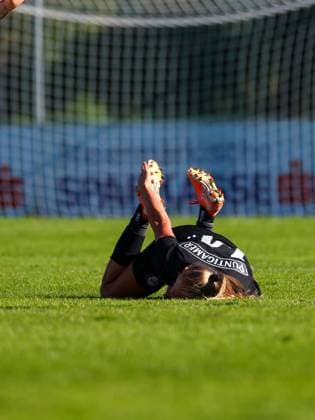 WOMEN SOCCER - EC, Sturm vs Ajax BAD SCHWANBERG,AUSTRIA,18.SEP.25 - WOMEN SOCCER - UEFA Women s Europa Cup, SK Sturm Graz vs Ajax Amsterdam, qualification. Image shows Sandra Jakobsen (Sturm).  GEPAxpictures xJamesxDoak