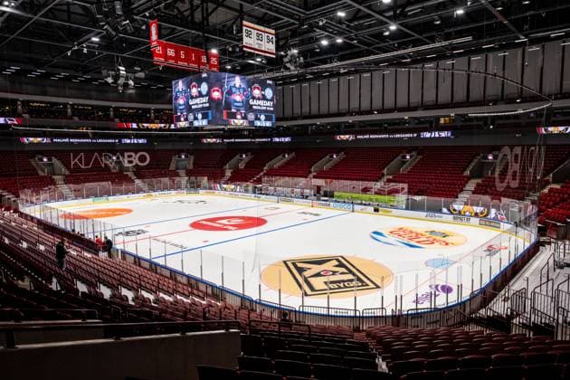 250918 Interior Malmö Arena before the ice hockey match in SHL between Malmö Redhawks and Leksand on September 18, 2025 in Malmö  Copyright: PETTERxARVIDSON BB250918PA007