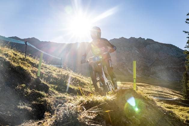 Whoop UCI Mountainbikeworldcup Downhill Lenzerheide ALRAN Till at Whoop UCI Mountainbikeworldcup Downhill Lenzerheide, 18 09 2025,in Lenzerheide,SUI Photo Sebastian Sternemannat Whoop UCI Mountainbikeworldcup Downhill Lenzerheide, 18 09 2025,in Lenzerheide,SUI Photo Sebastian Sternemann