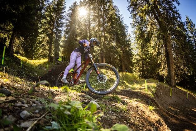 Whoop UCI Mountainbikeworldcup Downhill Lenzerheide RIEGER Marlena at Whoop UCI Mountainbikeworldcup Downhill Lenzerheide, 18 09 2025,in Lenzerheide,SUI Foto Sebastian Sternemannat Whoop UCI Mountainbikeworldcup Downhill Lenzerheide, 18 09 2025,in Lenzerheide,SUI Foto Sebastian Sternemann