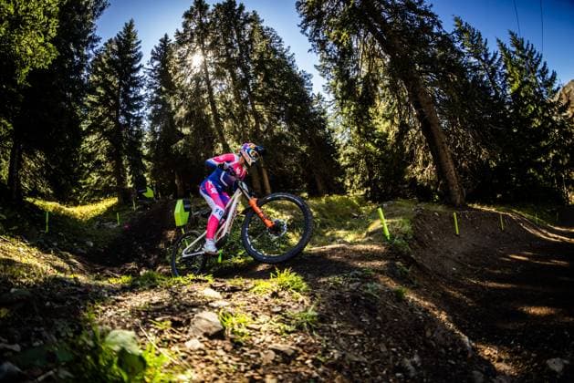 Whoop UCI Mountainbikeworldcup Downhill Lenzerheide SEAGRAVE Tahnee ORBEA FMD RACINGat Whoop UCI Mountainbikeworldcup Downhill Lenzerheide, 18 09 2025,in Lenzerheide,SUI Photo Sebastian Sternemannat Whoop UCI Mountainbikeworldcup Downhill Lenzerheide, 18 09 2025,in Lenzerheide,SUI Photo Sebastian Sternemann