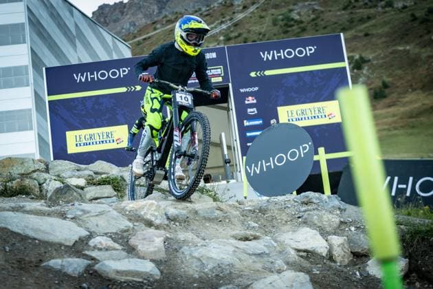 Whoop UCI Mountainbikeworldcup Downhill Lenzerheide HRASTNIK Monika AON RACING TOURNE CAMPERVANSat Whoop UCI Mountainbikeworldcup Downhill Lenzerheide, 18 09 2025,in Lenzerheide,SUI Foto Sebastian Sternemannat Whoop UCI Mountainbikeworldcup Downhill Lenzerheide, 18 09 2025,in Lenzerheide,SUI Foto Sebastian Sternemann