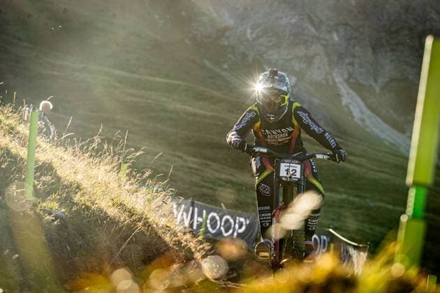 Whoop UCI Mountainbikeworldcup Downhill Lenzerheide CABIROU Marine CANYON CLLCTV FACTORY TEAMat Whoop UCI Mountainbikeworldcup Downhill Lenzerheide, 18 09 2025,in Lenzerheide,SUI Foto Sebastian Sternemannat Whoop UCI Mountainbikeworldcup Downhill Lenzerheide, 18 09 2025,in Lenzerheide,SUI Foto Sebastian Sternemann