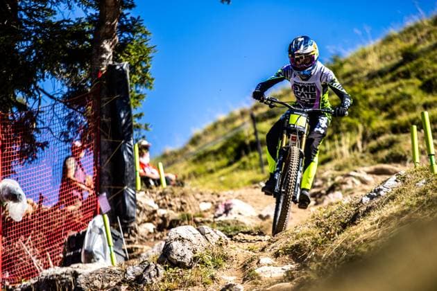 Whoop UCI Mountainbikeworldcup Downhill Lenzerheide GOLDSTONE Jackson SANTA CRUZ SYNDICATEat Whoop UCI Mountainbikeworldcup Downhill Lenzerheide, 18 09 2025,in Lenzerheide,SUI Photo Sebastian Sternemannat Whoop UCI Mountainbikeworldcup Downhill Lenzerheide, 18 09 2025,in Lenzerheide,SUI Photo Sebastian Sternemann