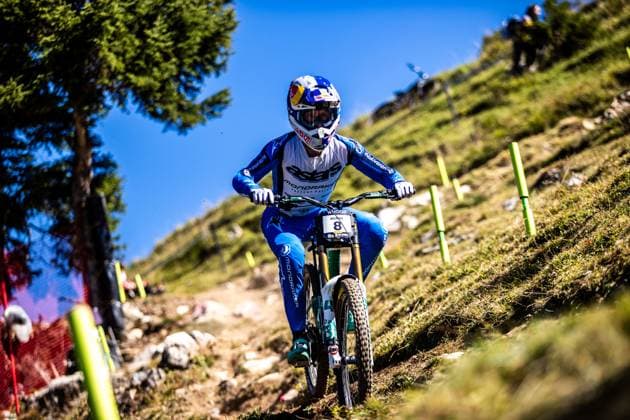 Whoop UCI Mountainbikeworldcup Downhill Lenzerheide DUNNE Ronan MONDRAKER FACTORY RACING DHat Whoop UCI Mountainbikeworldcup Downhill Lenzerheide, 18 09 2025,in Lenzerheide,SUI Foto Sebastian Sternemannat Whoop UCI Mountainbikeworldcup Downhill Lenzerheide, 18 09 2025,in Lenzerheide,SUI Foto Sebastian Sternemann