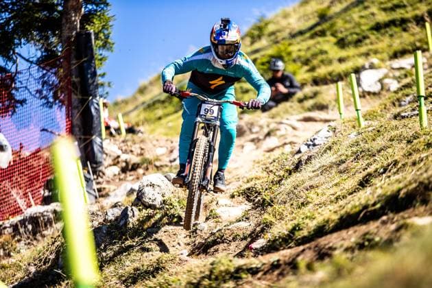Whoop UCI Mountainbikeworldcup Downhill Lenzerheide ILES Finn SPECIALIZED GRAVITYat Whoop UCI Mountainbikeworldcup Downhill Lenzerheide, 18 09 2025,in Lenzerheide,SUI Photo Sebastian Sternemannat Whoop UCI Mountainbikeworldcup Downhill Lenzerheide, 18 09 2025,in Lenzerheide,SUI Photo Sebastian Sternemann