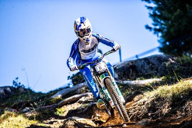 Whoop UCI Mountainbikeworldcup Downhill Lenzerheide DUNNE Ronan MONDRAKER FACTORY RACING DHat Whoop UCI Mountainbikeworldcup Downhill Lenzerheide, 18 09 2025,in Lenzerheide,SUI Foto Sebastian Sternemannat Whoop UCI Mountainbikeworldcup Downhill Lenzerheide, 18 09 2025,in Lenzerheide,SUI Foto Sebastian Sternemann