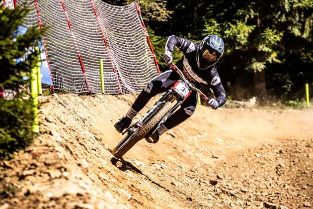 Whoop UCI Mountainbikeworldcup Downhill Lenzerheide CLARK Oli at Whoop UCI Mountainbikeworldcup Downhill Lenzerheide, 18 09 2025,in Lenzerheide,SUI Photo Sebastian Sternemannat Whoop UCI Mountainbikeworldcup Downhill Lenzerheide, 18 09 2025,in Lenzerheide,SUI Photo Sebastian Sternemann