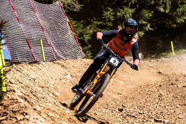 Whoop UCI Mountainbikeworldcup Downhill Lenzerheide FRENER Lina NORCO RACE DIVISIONat Whoop UCI Mountainbikeworldcup Downhill Lenzerheide, 18.09.2025,in Lenzerheide,SUI Foto: Sebastian Sternemannat Whoop UCI Mountainbikeworldcup Downhill Lenzerheide, 18.09.2025,in Lenzerheide,SUI Foto: Sebastian Sternemann