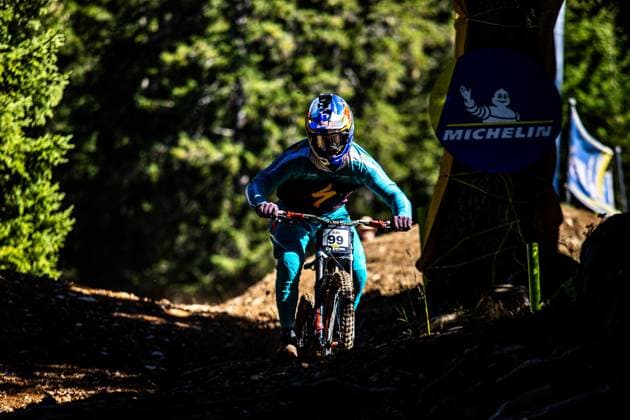 Whoop UCI Mountainbikeworldcup Downhill Lenzerheide ILES Finn SPECIALIZED GRAVITYat Whoop UCI Mountainbikeworldcup Downhill Lenzerheide, 18.09.2025,in Lenzerheide,SUI Foto: Sebastian Sternemannat Whoop UCI Mountainbikeworldcup Downhill Lenzerheide, 18.09.2025,in Lenzerheide,SUI Foto: Sebastian Sternemann