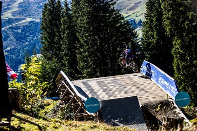 Whoop UCI Mountainbikeworldcup Downhill Lenzerheide BROSNAN Troy CANYON CLLCTV FACTORY TEAMat Whoop UCI Mountainbikeworldcup Downhill Lenzerheide, 18.09.2025,in Lenzerheide,SUI Foto: Sebastian Sternemannat Whoop UCI Mountainbikeworldcup Downhill Lenzerheide, 18.09.2025,in Lenzerheide,SUI Foto: Sebastian Sternemann
