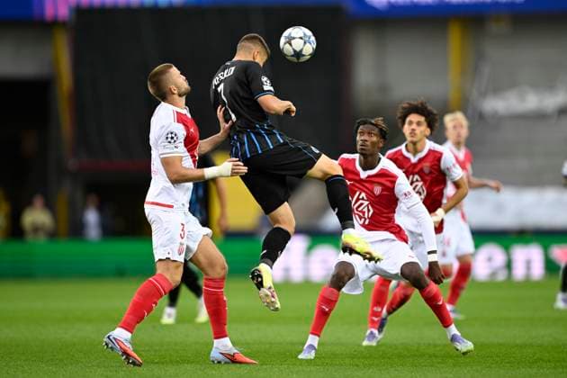 Football, CL, FC Bruges - AS Monaco