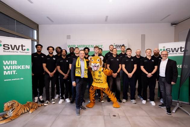 Basketball, BBL Team presentation Tigers Tübingen