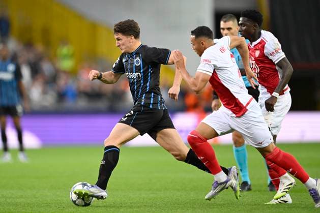 Club Brugge v Monaco - UEFA Champions League BRUGGE, BELGIUM - SEPTEMBER 18 : Tzolis Christos forward of Club Brugge during the UEFA Champions League 2025 26 League Phase MD1 match between Club Brugge and Monaco on September 18, 2025 in Brugge, Belgium, 18 09 2025 Brugge Belgium  Copyright: xNicoxVereeckenx