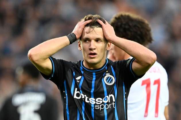Club Brugge v Monaco - UEFA Champions League BRUGGE, BELGIUM - SEPTEMBER 18 : Tzolis Christos forward of Club Brugge looks dejected during the UEFA Champions League 2025 26 League Phase MD1 match between Club Brugge and Monaco on September 18, 2025 in Brugge, Belgium, 18 09 2025 Brugge Belgium  Copyright: xNicoxVereeckenx