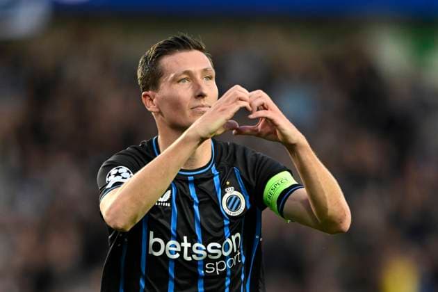 Club Brugge v Monaco - UEFA Champions League BRUGGE, BELGIUM - SEPTEMBER 18 : Vanaken Hans midfielder of Club Brugge celebrates scoring a goal during the UEFA Champions League 2025 26 League Phase MD1 match between Club Brugge and Monaco on September 18, 2025 in Brugge, Belgium, 18 09 2025 Brugge Belgium  Copyright: xNicoxVereeckenx