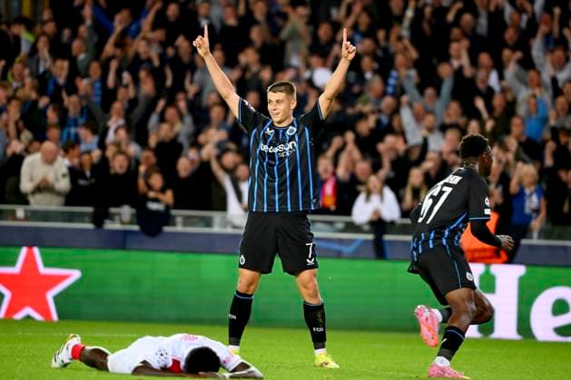 Club Brugge v Monaco - UEFA Champions League BRUGGE, BELGIUM - SEPTEMBER 18 : Diakhon Mamadou forward of Club Brugge celebrates scoring a goal during the UEFA Champions League 2025 26 League Phase MD1 match between Club Brugge and Monaco on September 18, 2025 in Brugge, Belgium, 18 09 2025 Brugge Belgium  Copyright: xVincentxKalutx